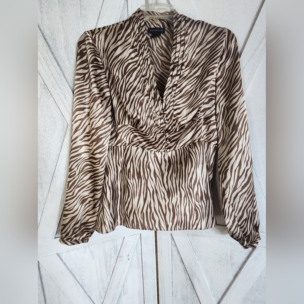 Rafaella Silky Long Sleeve Blouse